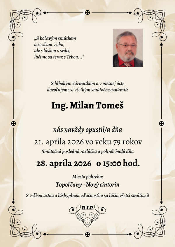 Ing. Milan Tomeš