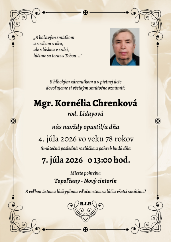 Mgr. Kornélia Chrenková