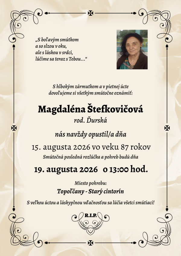 Magdaléna Štefkovičová