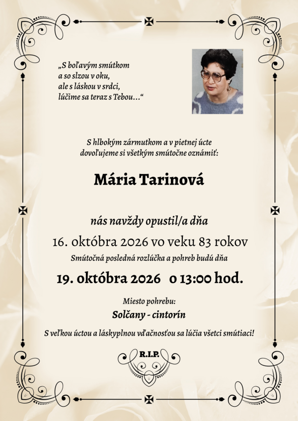 Mária Tarinová